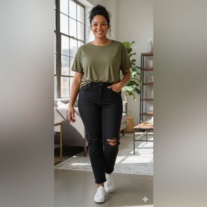 SIZE 20W NEW Signature by Levi Strauss & Co. Gold Label Women's Black Jeans